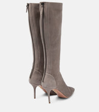 Aquazzura Saint Honor√É¬© 85 suede boots