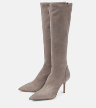 Aquazzura Saint Honor√É¬© 85 suede boots