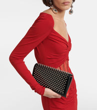 Christian Louboutin Paloma embellished leather clutch