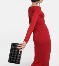 Christian Louboutin Paloma embellished leather clutch