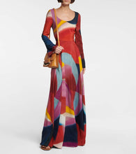 Chloe Printed silk maxi dress