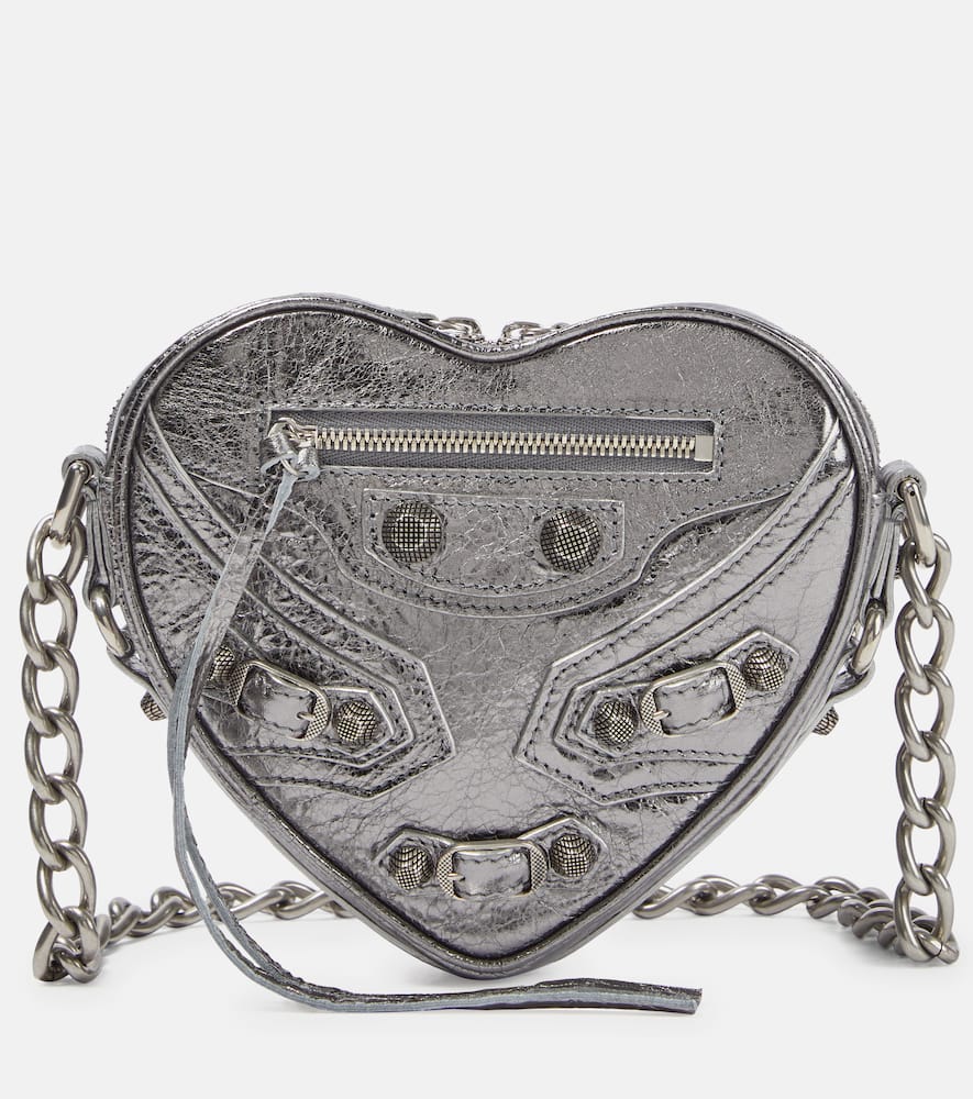 Balenciaga Le Cagole Heart Mini leather crossbody bag. Shop Balenciaga Shoulder Bags for women now.