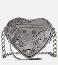 Balenciaga Le Cagole Heart Mini leather crossbody bag. Shop Balenciaga Shoulder Bags for women now.