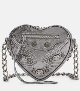 Balenciaga Le Cagole Heart Mini leather crossbody bag. Shop Balenciaga Shoulder Bags for women now.