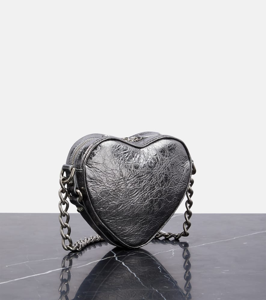Balenciaga Le Cagole Heart Mini leather crossbody bag