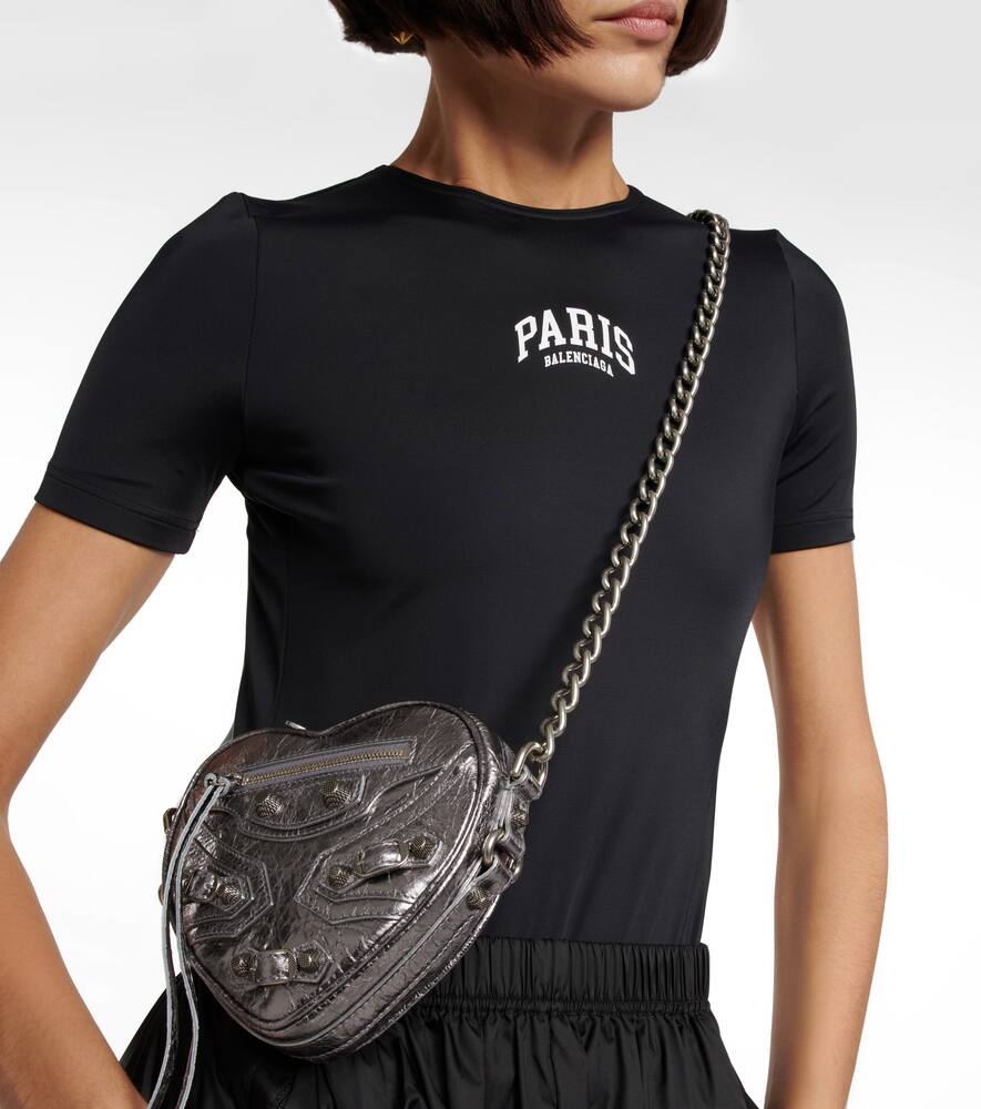 Balenciaga Le Cagole Heart Mini leather crossbody bag