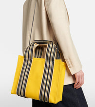 Loro Piana The Suitcase Stripe Mini canvas tote bag