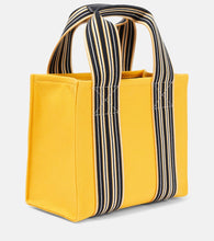 Loro Piana The Suitcase Stripe Mini canvas tote bag