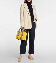 Loro Piana The Suitcase Stripe Mini canvas tote bag