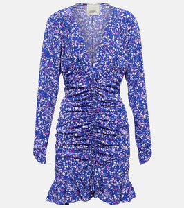 Isabel Marant Lara printed silk-blend minidress