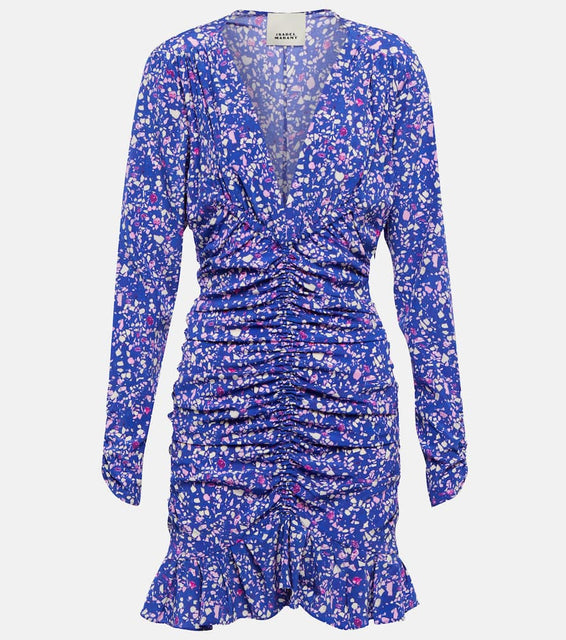 Isabel Marant Lara printed silk-blend minidress