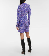 Isabel Marant Lara printed silk-blend minidress
