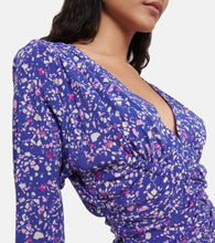 Isabel Marant Lara printed silk-blend minidress