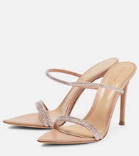 Gianvito Rossi Embellished leather mules