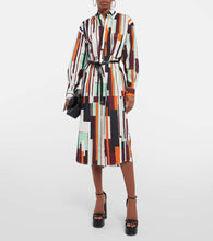 Plan C Printed shirt dress