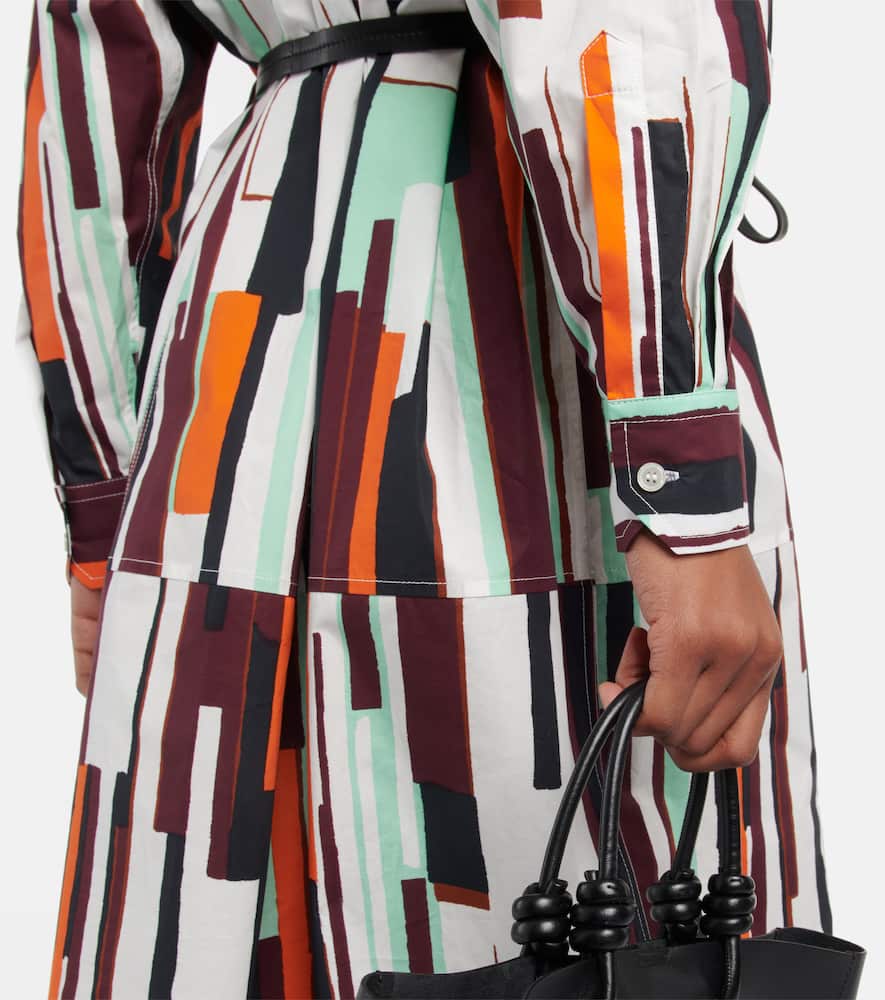 Plan C Printed shirt dress