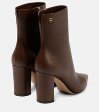 Gianvito Rossi Piper 85 leather ankle boots