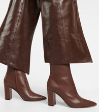Gianvito Rossi Piper 85 leather ankle boots