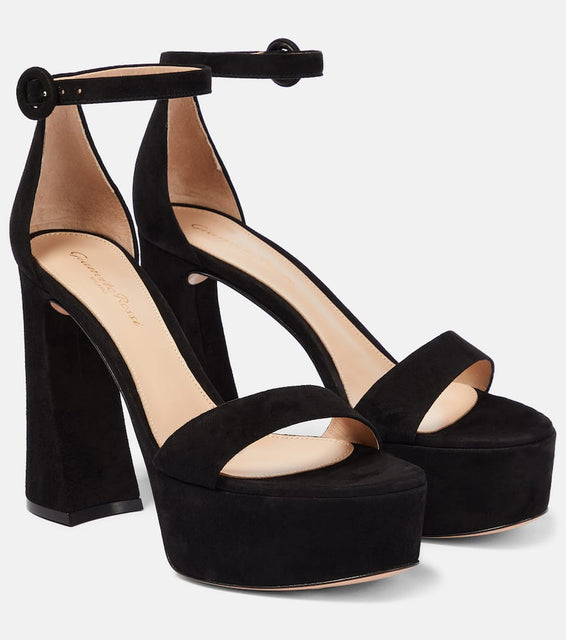 Gianvito Rossi Suede platform sandals