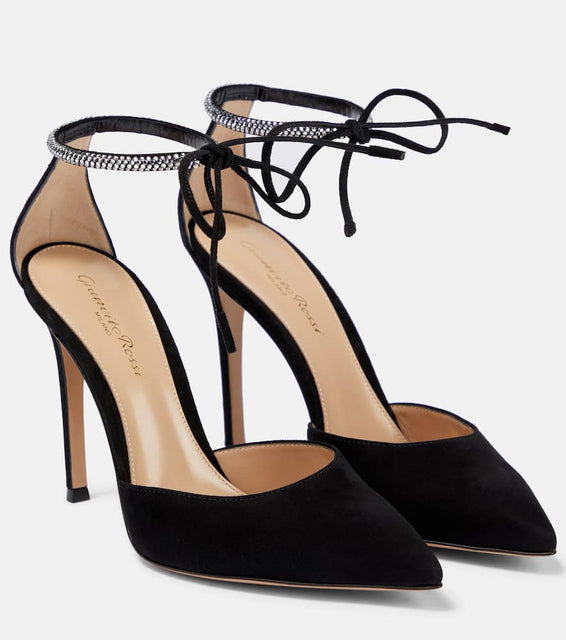 Gianvito Rossi Montecarlo D'Orsay 105 suede pumps
