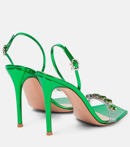Gianvito Rossi Ribbon Candy 105 leather sandals