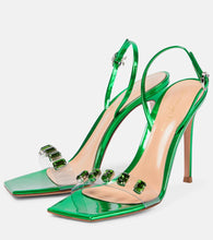 Gianvito Rossi Ribbon Candy 105 leather sandals