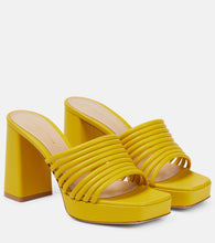 Gianvito Rossi Lena 95 leather mules - Gianvito Rossi Lena 95 皮革穆勒鞋