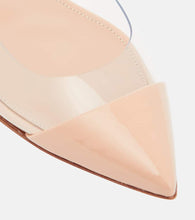 Gianvito Rossi Plexi leather and PVC ballet flats