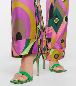 Gianvito Rossi Ribbon 105 patent leather sandals