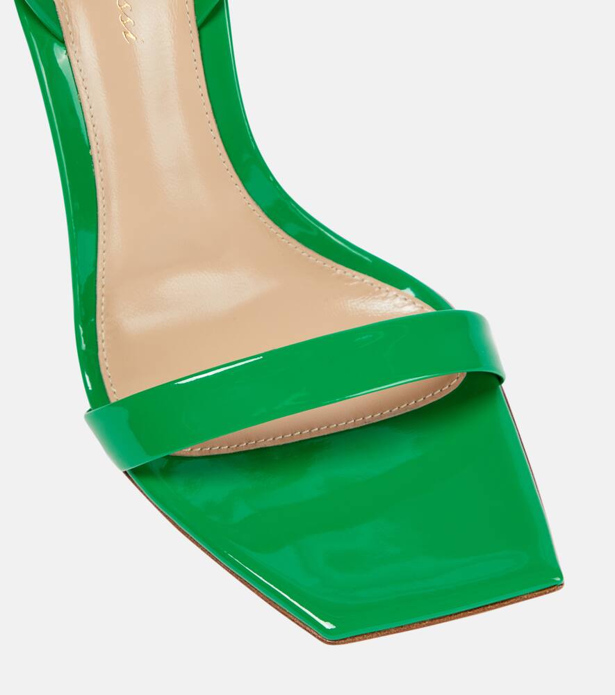 Gianvito Rossi Ribbon 105 patent leather sandals