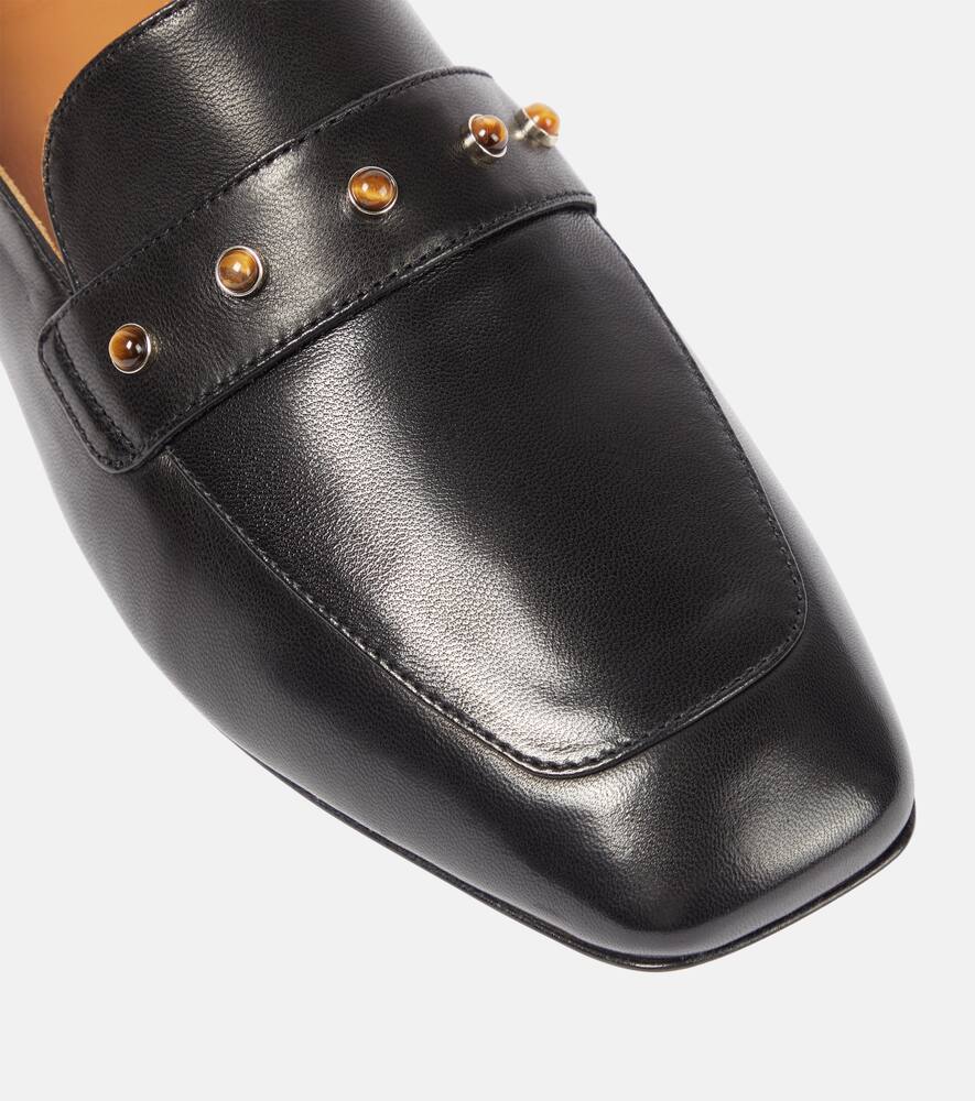 Chloe Aurna embellished leather loafers