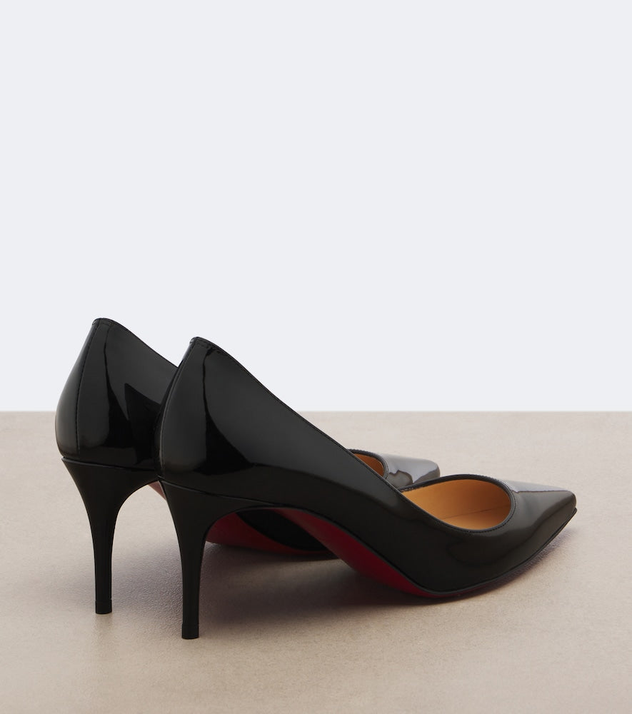 Christian Louboutin Kate patent leather pumps (Black) - Mid Heel Pumps