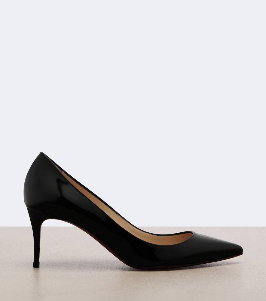 Christian Louboutin Kate patent leather pumps (Black) - Mid Heel Pumps
