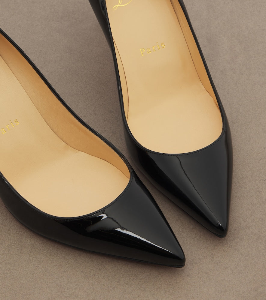 Christian Louboutin Kate patent leather pumps (Black) - Mid Heel Pumps