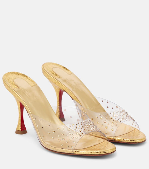 Christian Louboutin Degramule 85 embellished mules