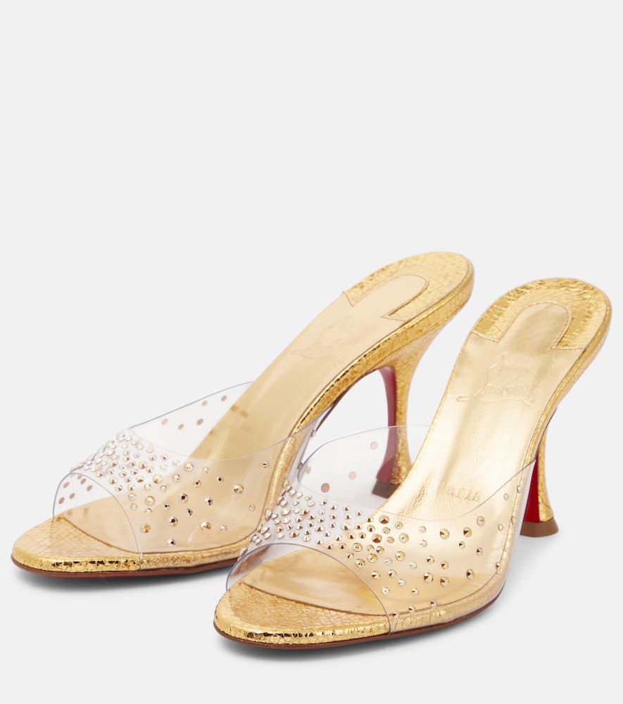 Christian Louboutin Degramule 85 embellished mules