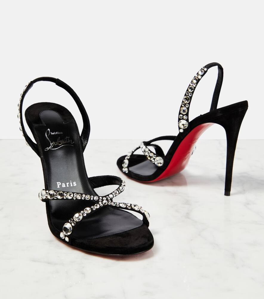 Christian Louboutin Emilie embellished slingback sandals