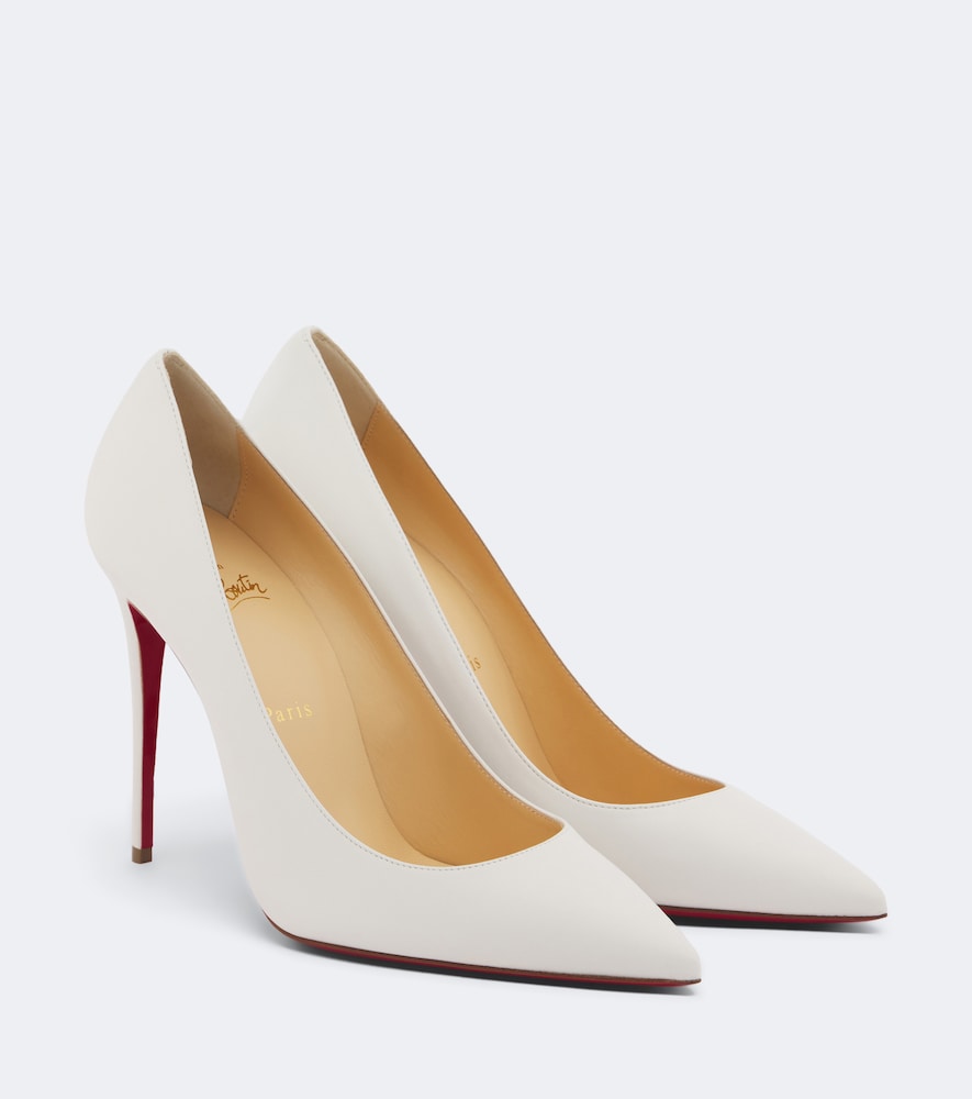 White Christian Louboutin Kate nappa pumps - High-Heel Pumps