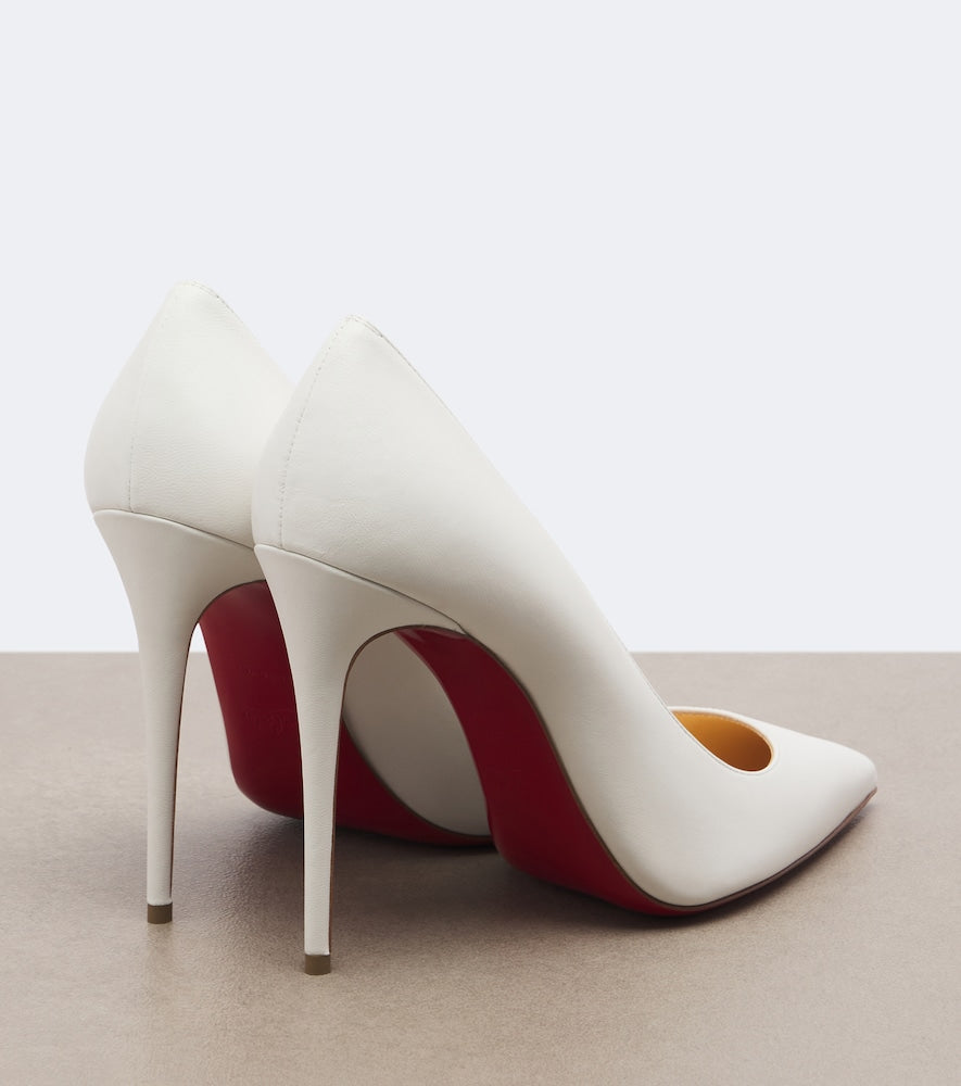 White Christian Louboutin Kate nappa pumps - High-Heel Pumps