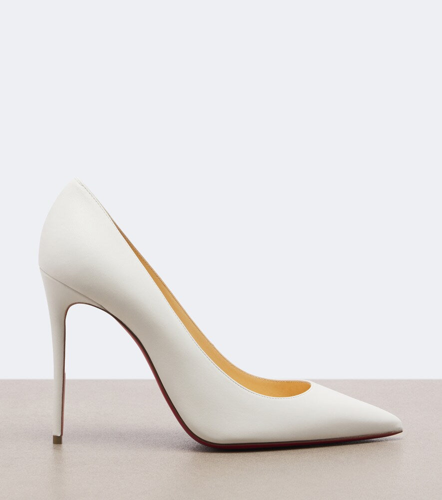 White Christian Louboutin Kate nappa pumps - High-Heel Pumps