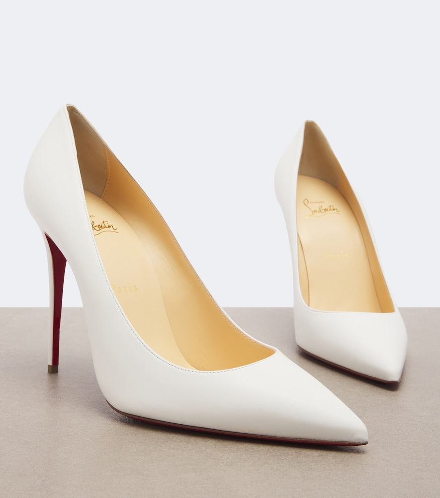White Christian Louboutin Kate nappa pumps - High-Heel Pumps