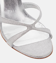 Christian Louboutin Emilie glittered leather slingback sandals