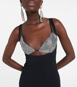 Giuseppe di Morabito Crystal-embellished maxi dress