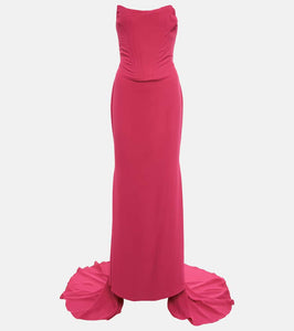 Giuseppe di Morabito Strapless crêpe gown