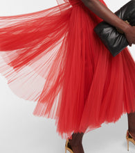 Dolce&Gabbana Halter-neck tulle midi dress