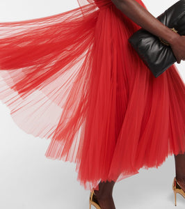 Dolce&Gabbana Halter-neck tulle midi dress