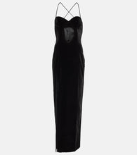 Alessandra Rich Cutout velvet gown