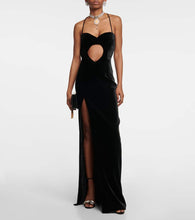 Alessandra Rich Cutout velvet gown