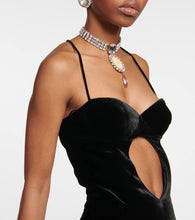 Alessandra Rich Cutout velvet gown