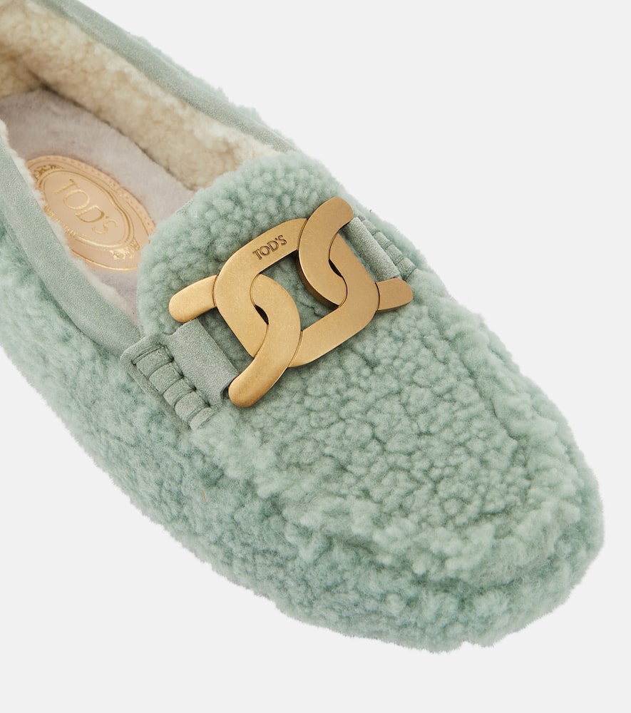 Tod's Gommino shearling loafers